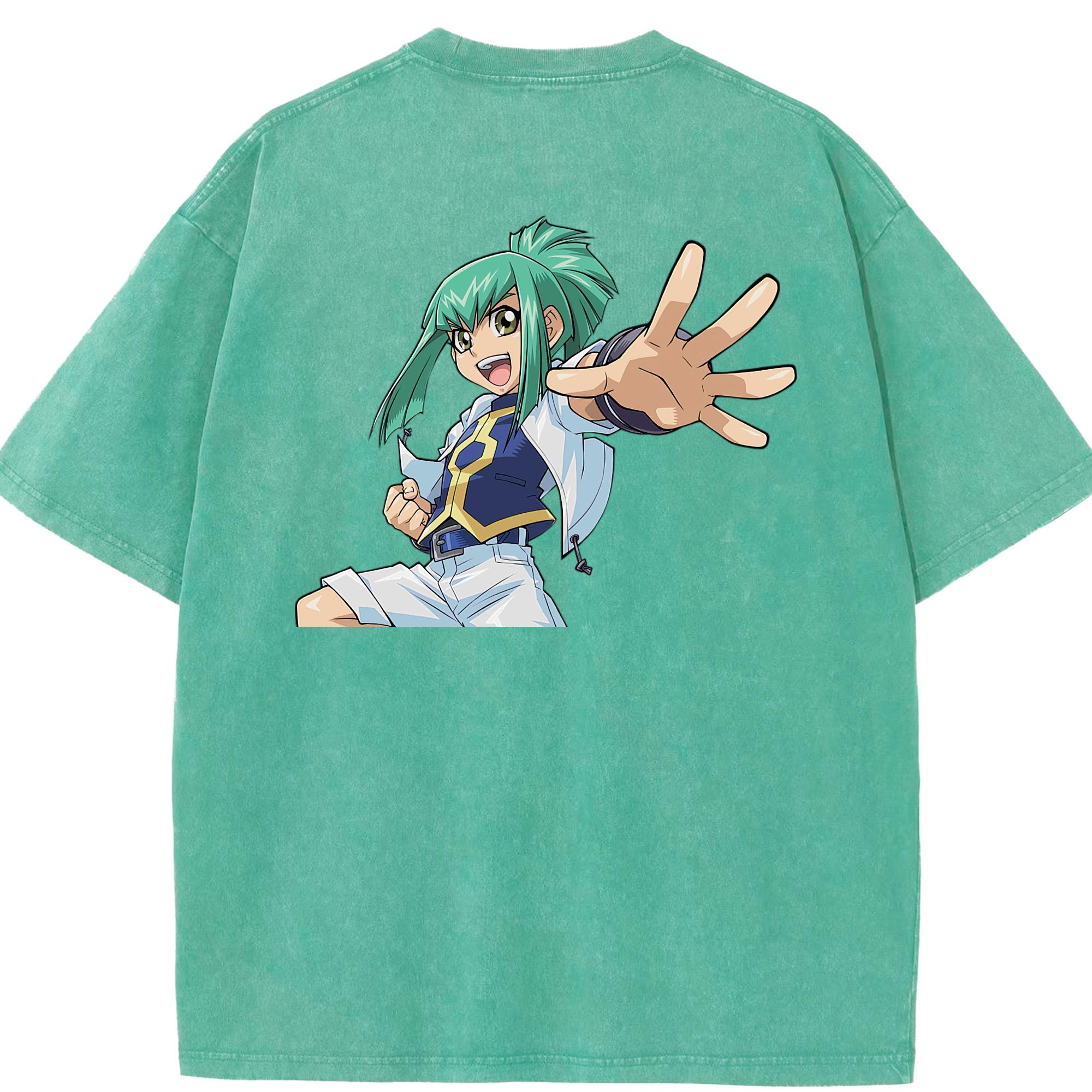（画像用） 遊☆戯☆王 Yu-Gi-Oh! 綿100% ヴィンテージ風 半袖Tシャツ（背面プリント）